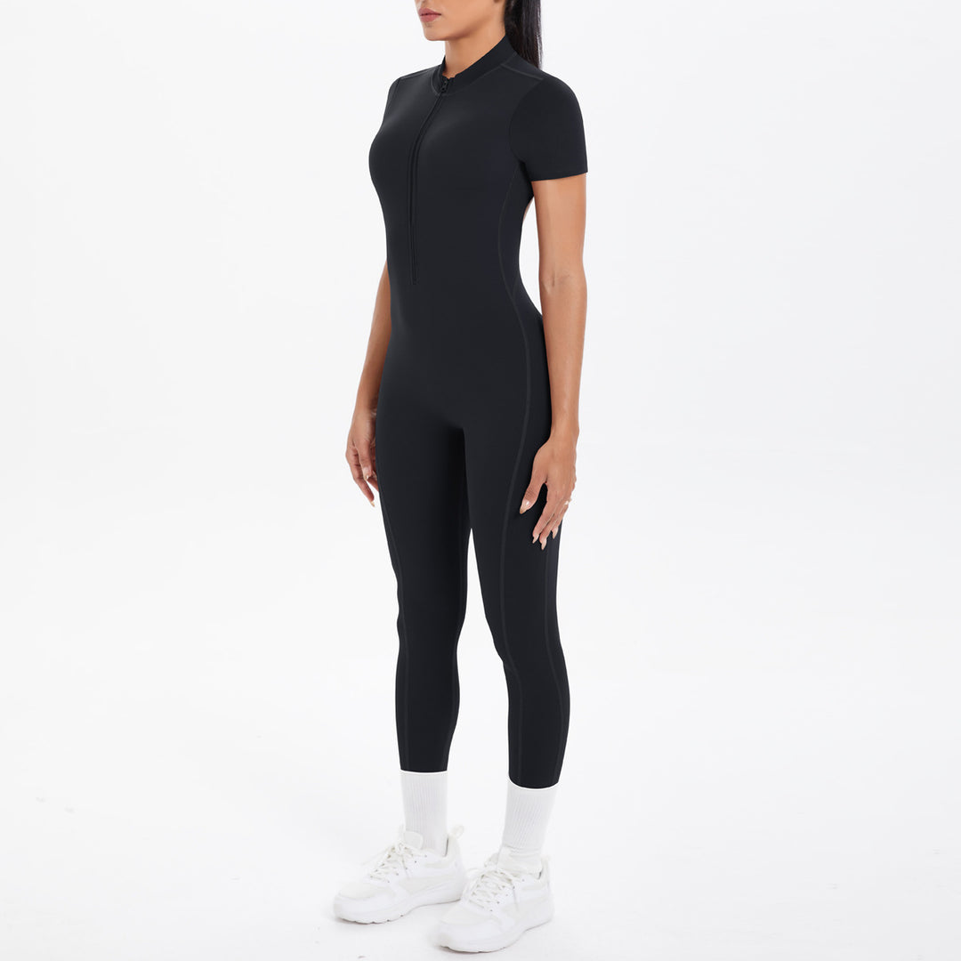 Luxury Bodycon Scrunch Jumpsuit For Yoga Dancers
