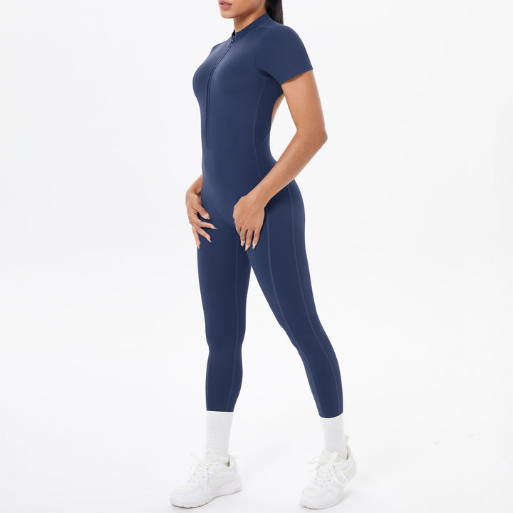 Luxury Bodycon Scrunch Jumpsuit For Yoga Dancers