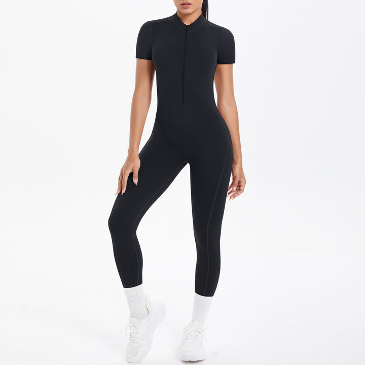 Luxury Bodycon Scrunch Jumpsuit For Yoga Dancers