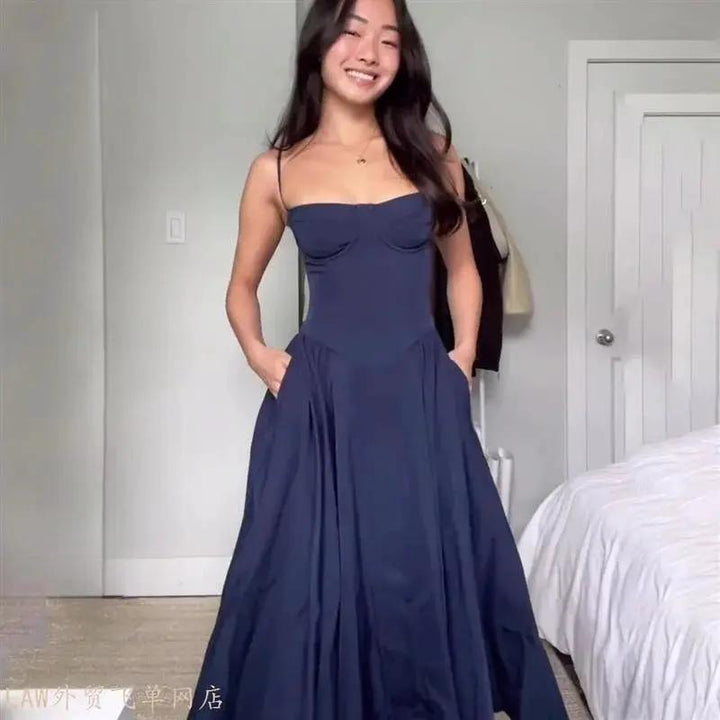 Sexy Tight Slim Wrap Hip Dress French Retro Long Gown - OurLum.com