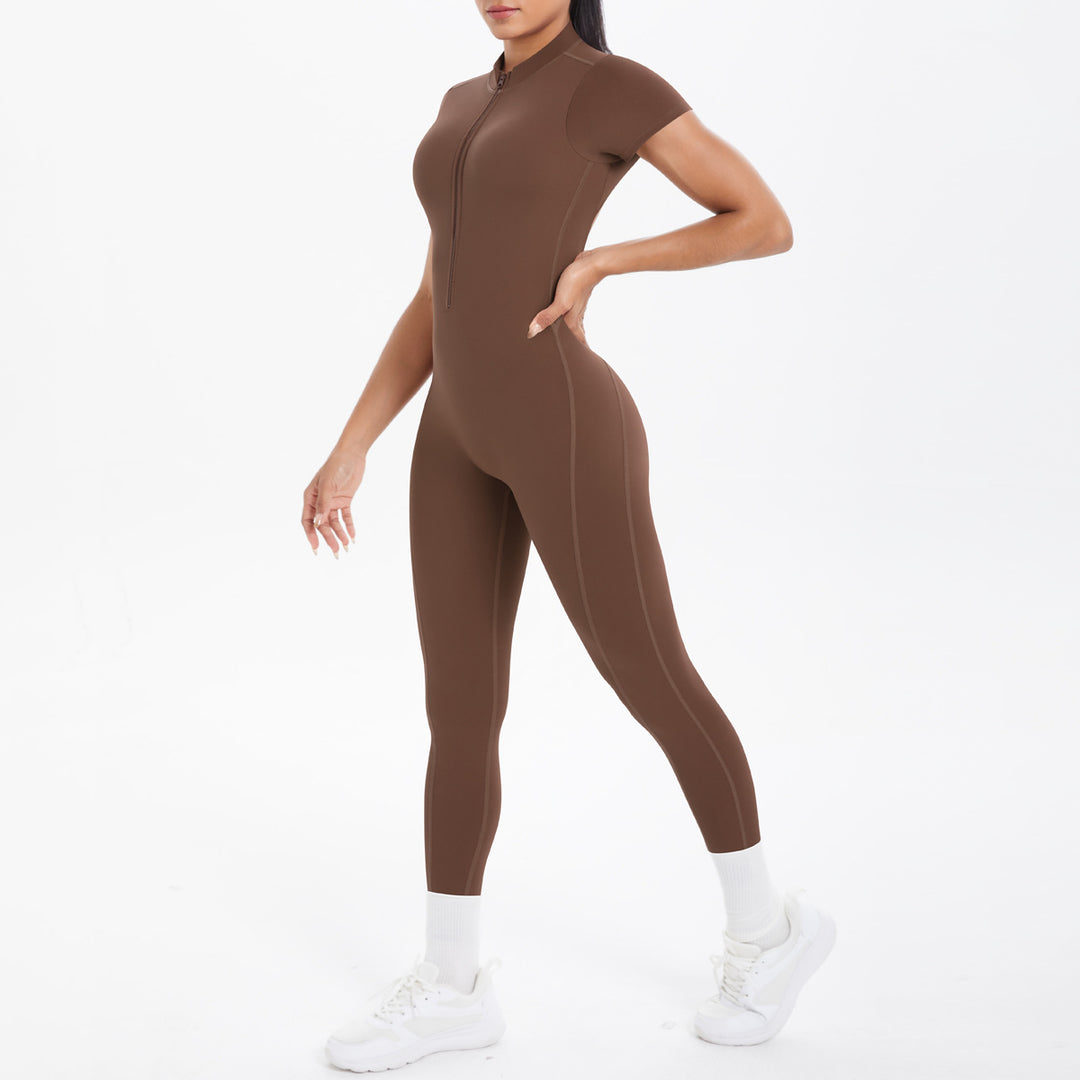 Luxury Bodycon Scrunch Jumpsuit For Yoga Dancers