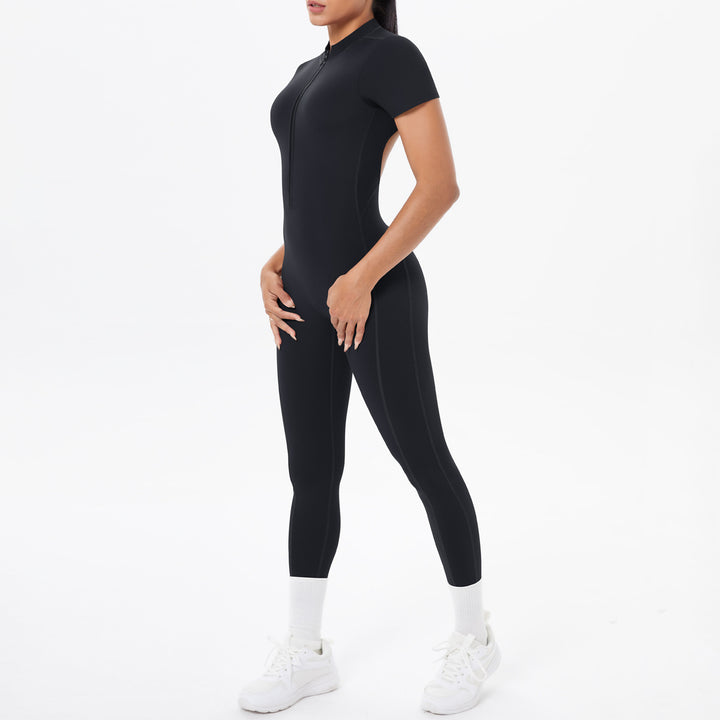 Luxury Bodycon Scrunch Jumpsuit For Yoga Dancers