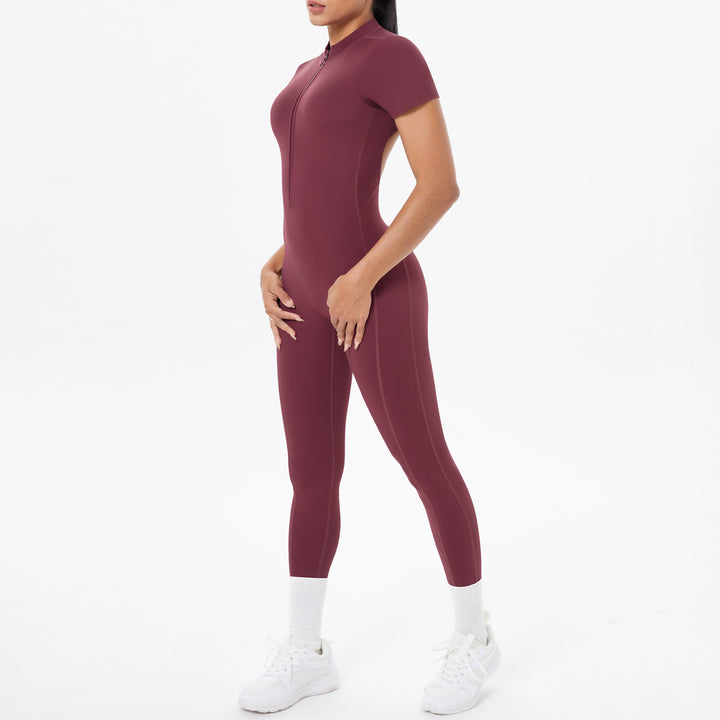 Luxury Bodycon Scrunch Jumpsuit For Yoga Dancers