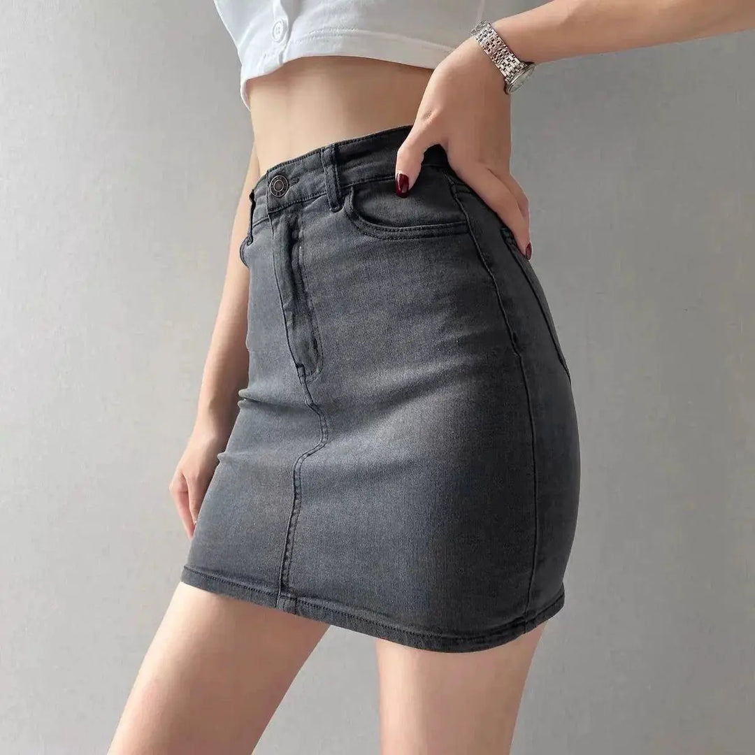 Denim Bodycon Dress Korean Style Elegance And Flattery