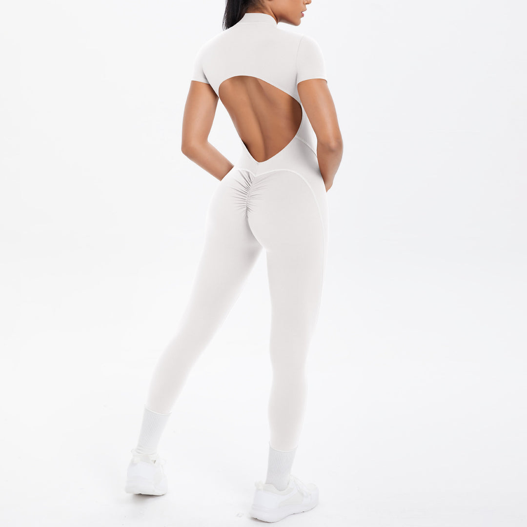 Luxury Bodycon Scrunch Jumpsuit For Yoga Dancers