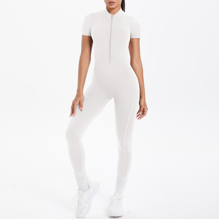 Luxury Bodycon Scrunch Jumpsuit For Yoga Dancers