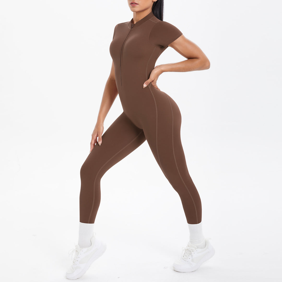 Luxury Bodycon Scrunch Jumpsuit For Yoga Dancers