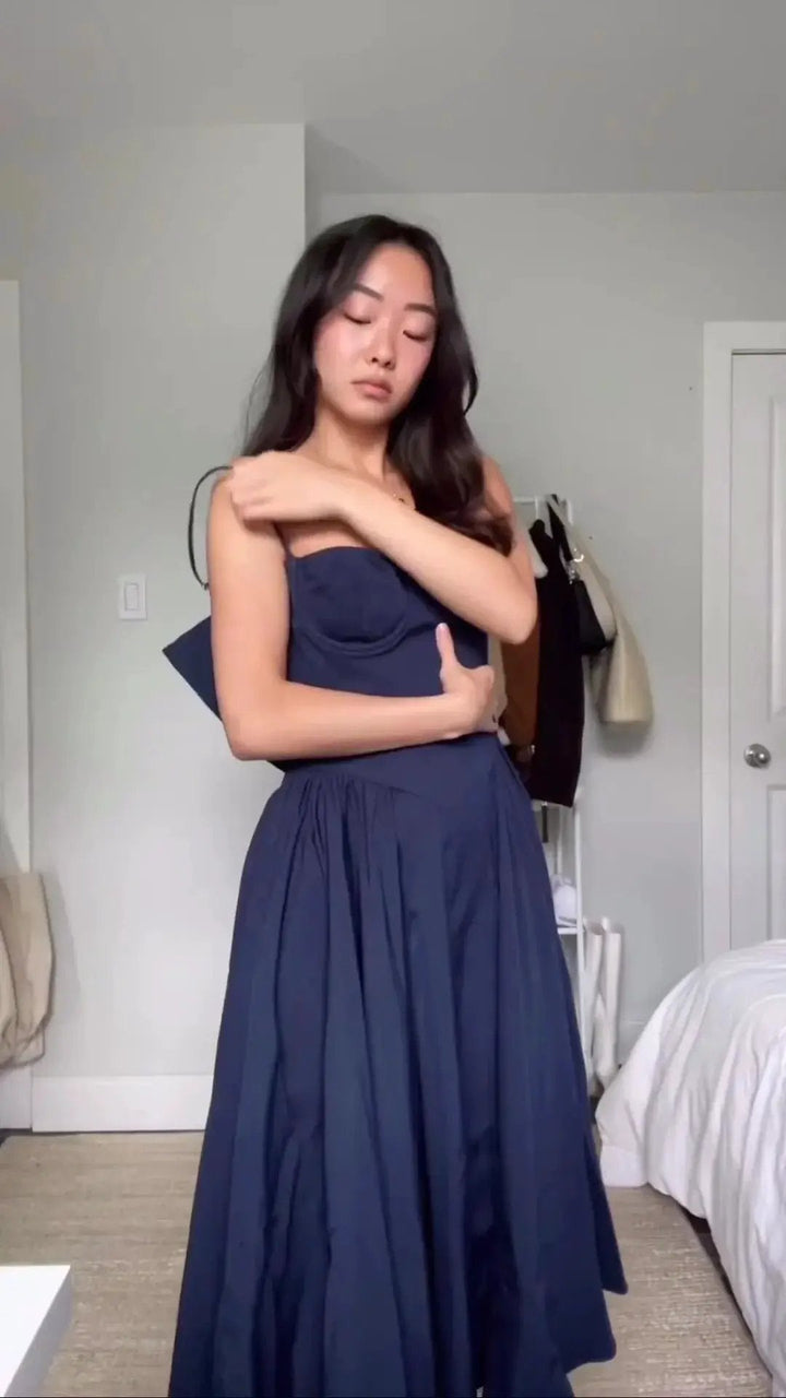 Sexy Tight Slim Wrap Hip Dress French Retro Long Gown - OurLum.com