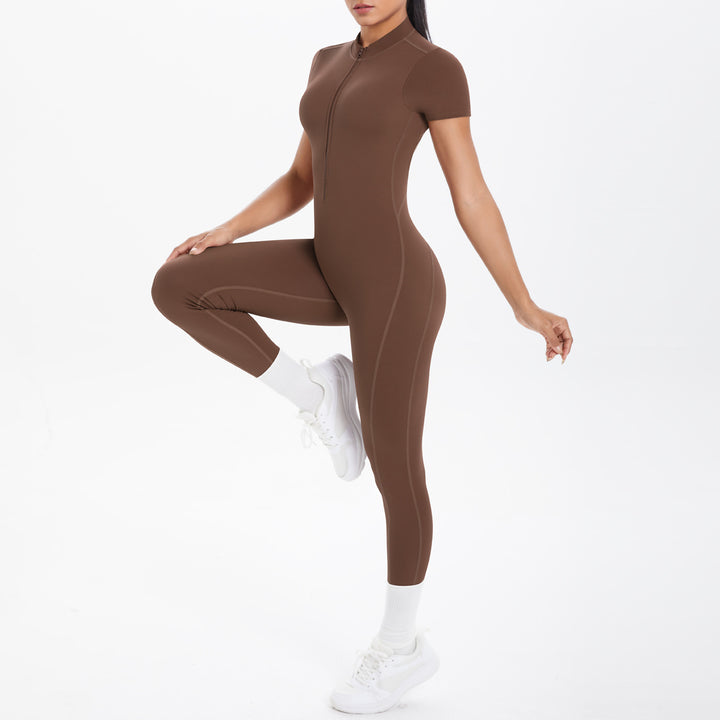 Luxury Bodycon Scrunch Jumpsuit For Yoga Dancers