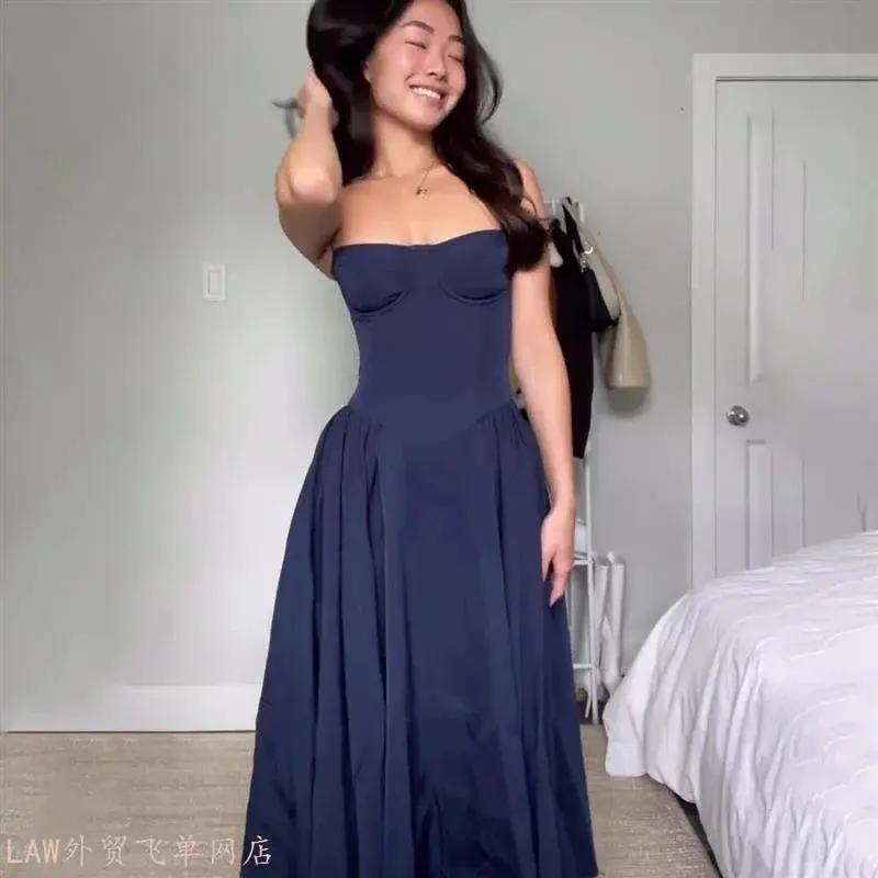 Sexy Tight Slim Wrap Hip Dress French Retro Long Gown - OurLum.com