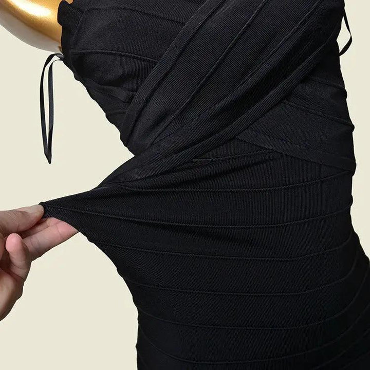 Bodycon Bandage Dress Sexy V Neck Knit Dress For Women