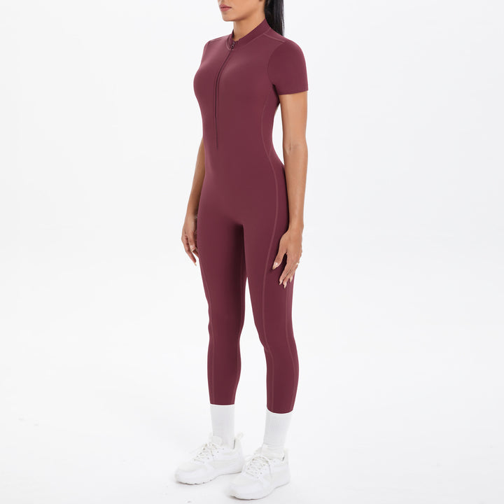 Luxury Bodycon Scrunch Jumpsuit For Yoga Dancers