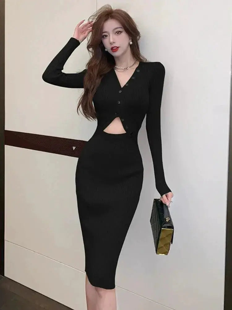 Sneaky Design Bodycon Dress Fake Two Piece Style Statement
