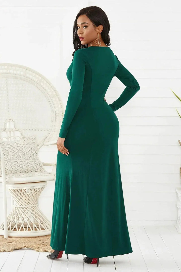 Glam V Neck Bodycon Dress For Women Party Club Outfit