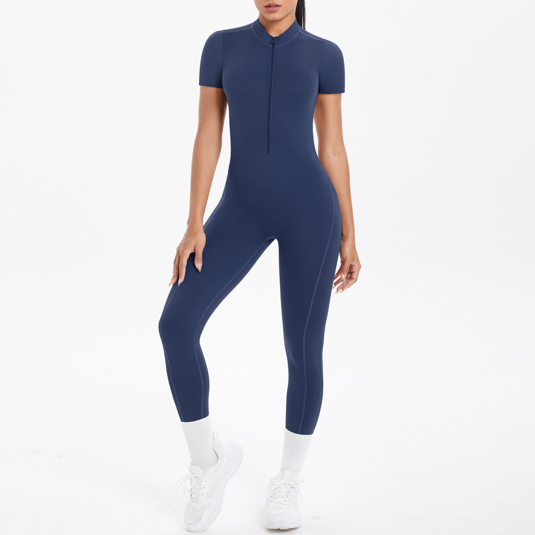 Luxury Bodycon Scrunch Jumpsuit For Yoga Dancers