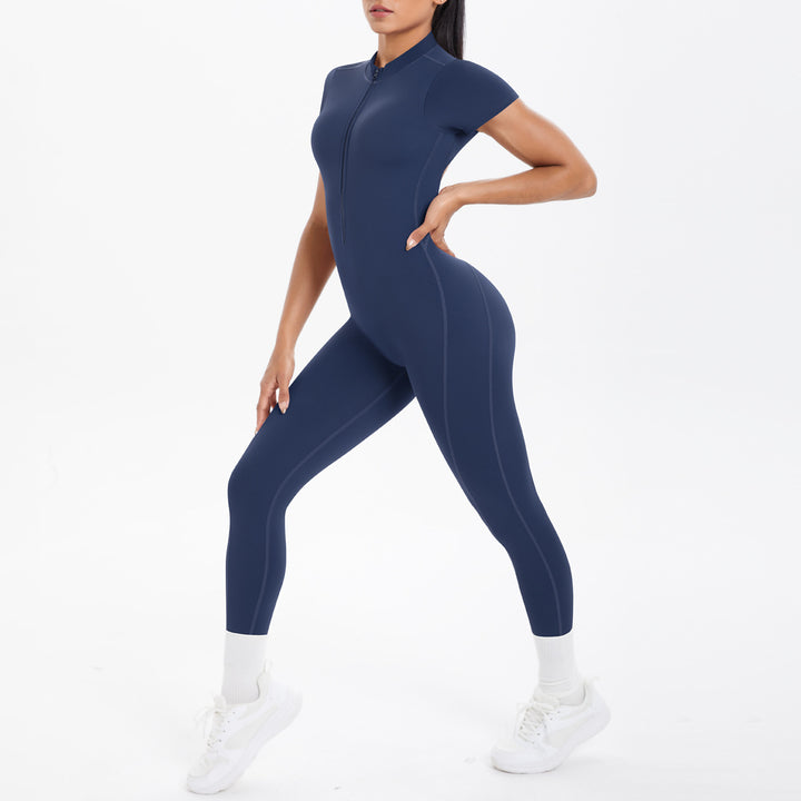 Luxury Bodycon Scrunch Jumpsuit For Yoga Dancers