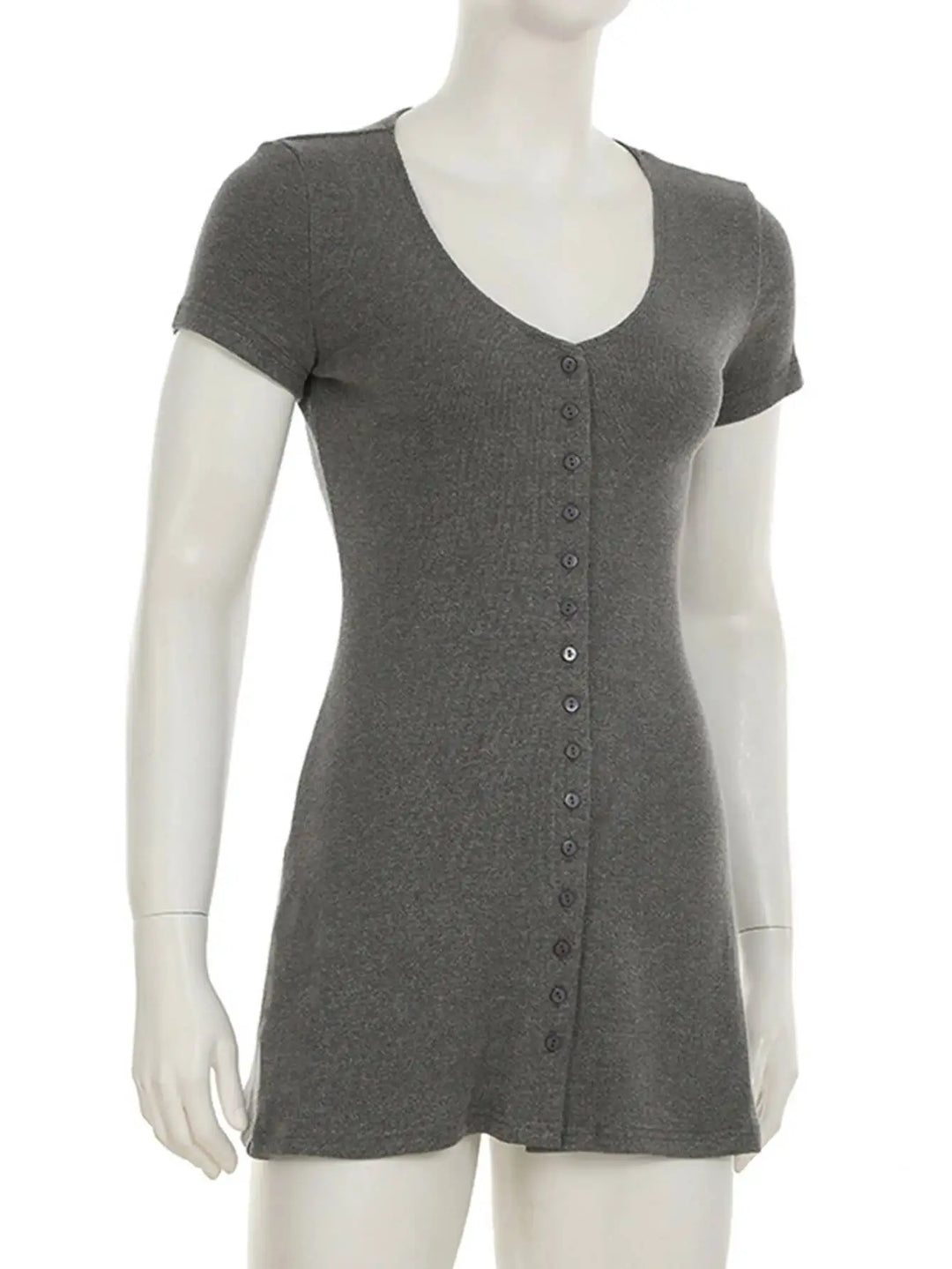 Luxury Black V Neck Mini Dress For Elegant