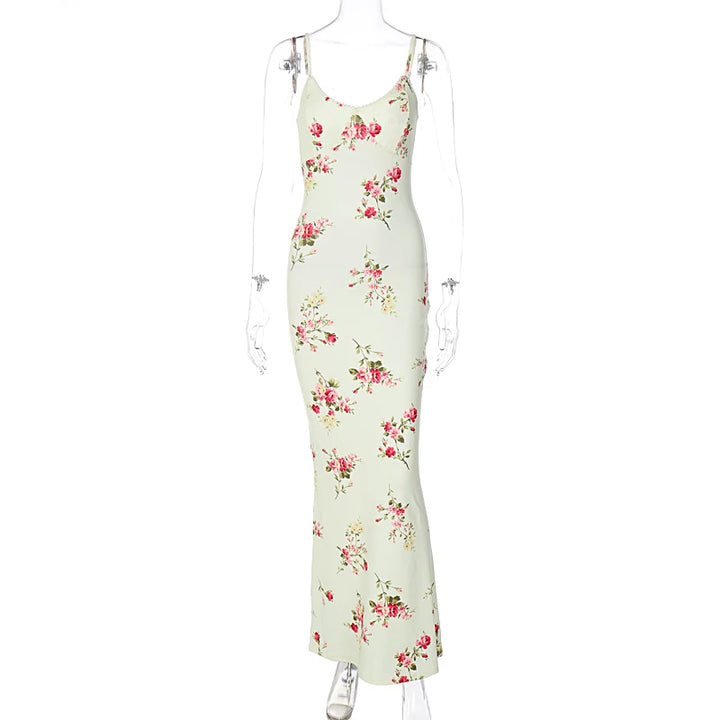 Excl Y2k Knitted Maxi Dress Polished Evening Silk