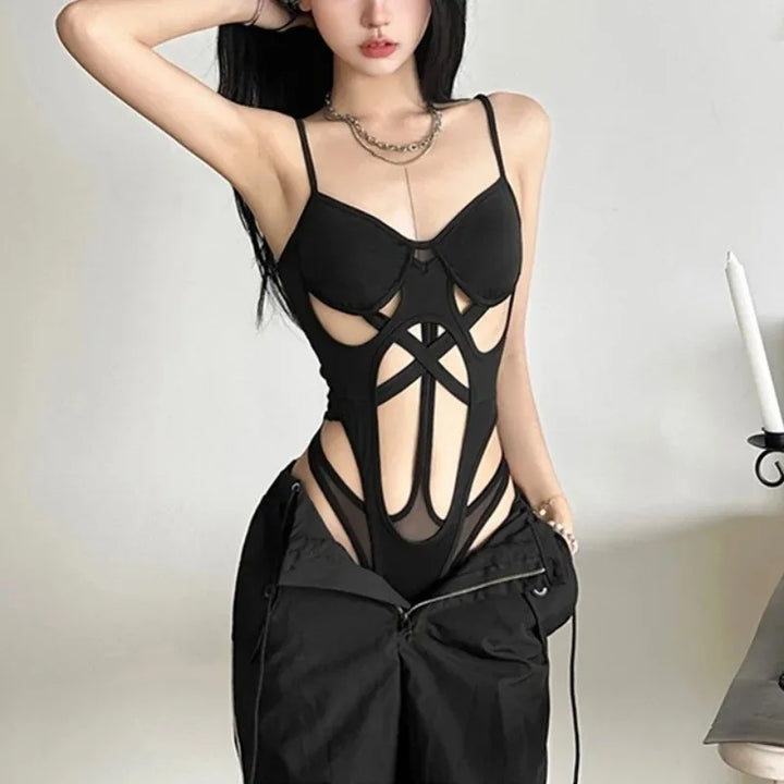 Joevilu Signature Luxe Hollowout Bodysuit