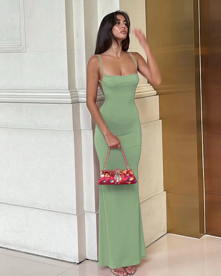 Lux Y2K Knit Maxi Dress Premium Fit