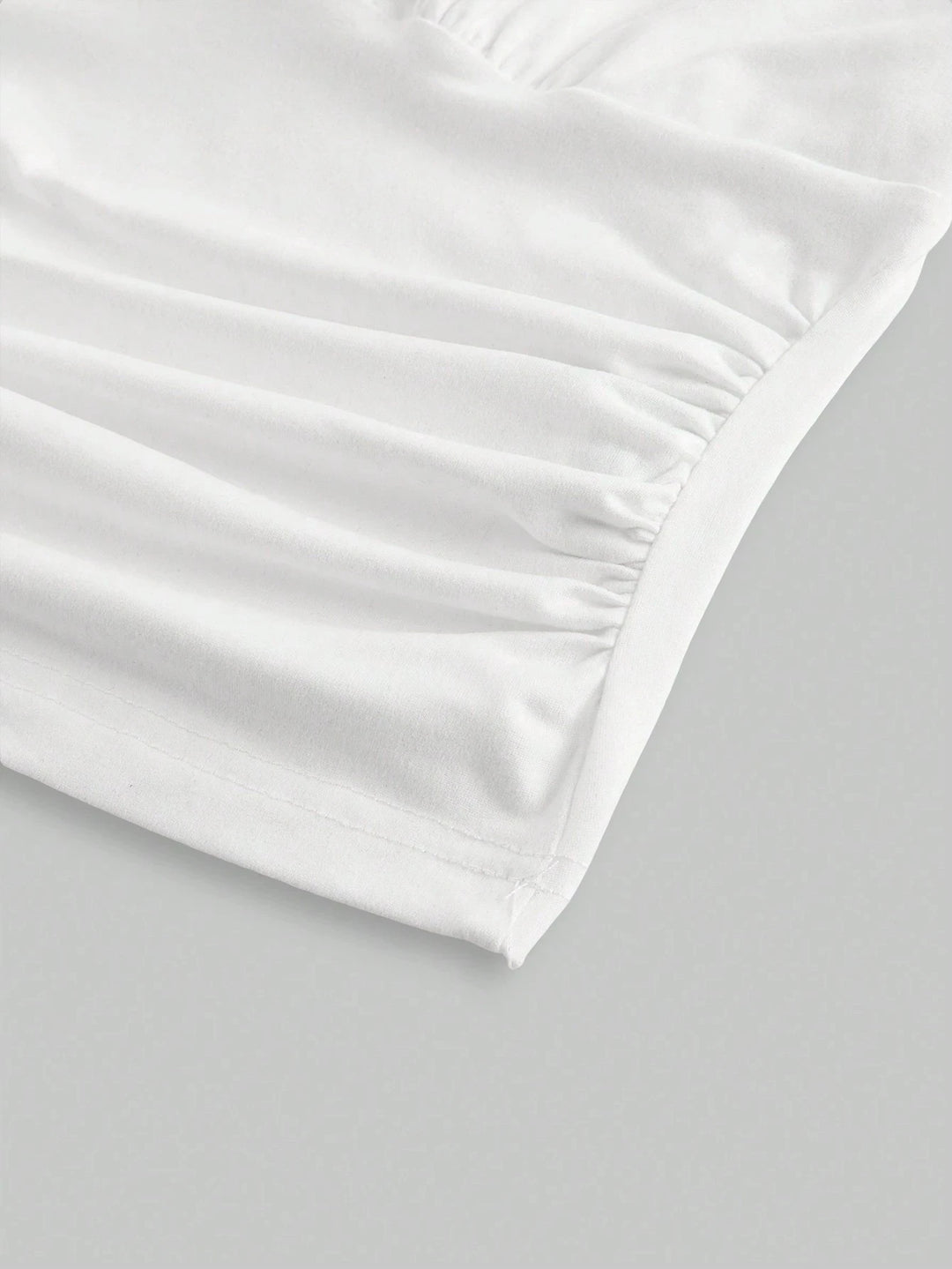 Soft Stretch Ruched Crop Top In Exclusive Fit