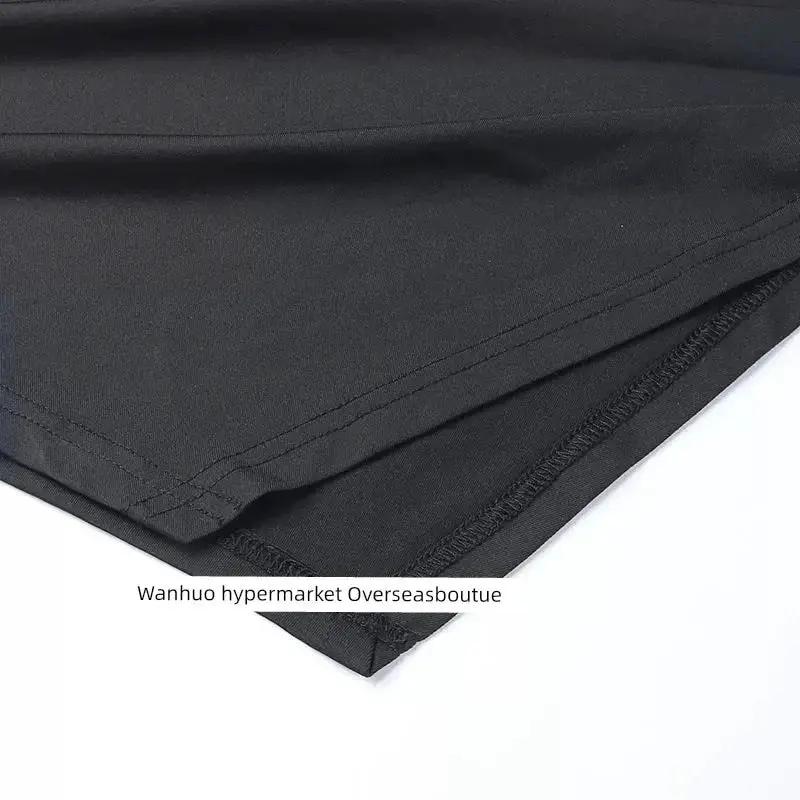 Split Spy Girl Strap Dress V Neck Lace Trim Slim Fit Slit - OurLum.com