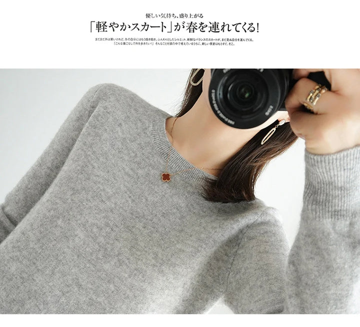 Exclusive Women 100 Pure Cashmere Crew Neck
