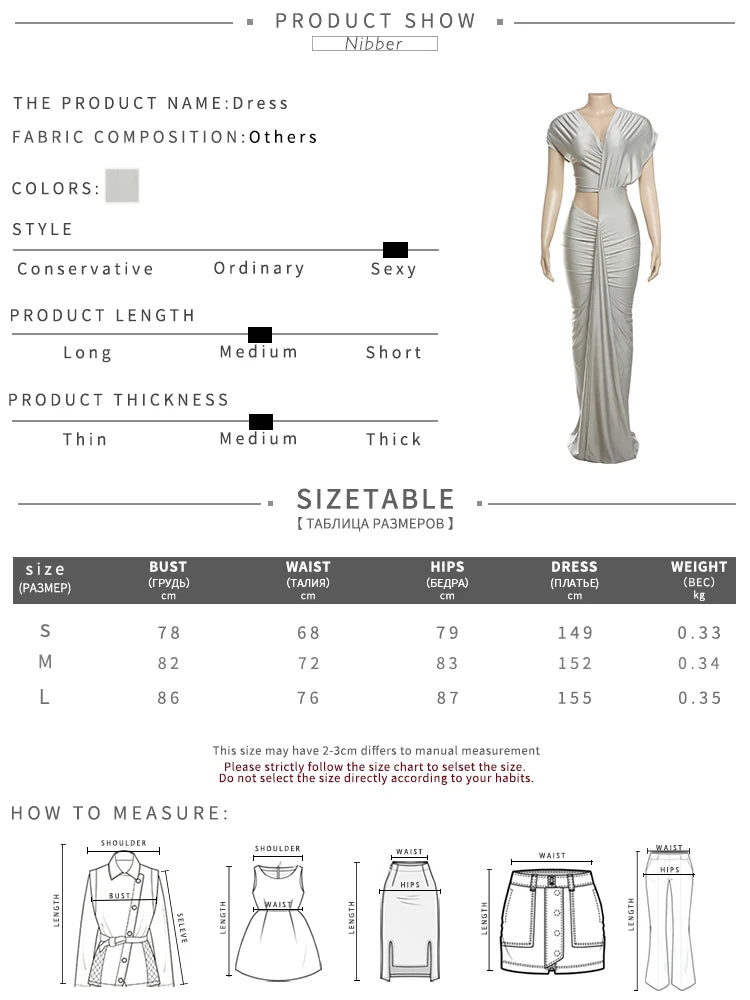 Elegant Women Waistless Maxi Dress With Hollow