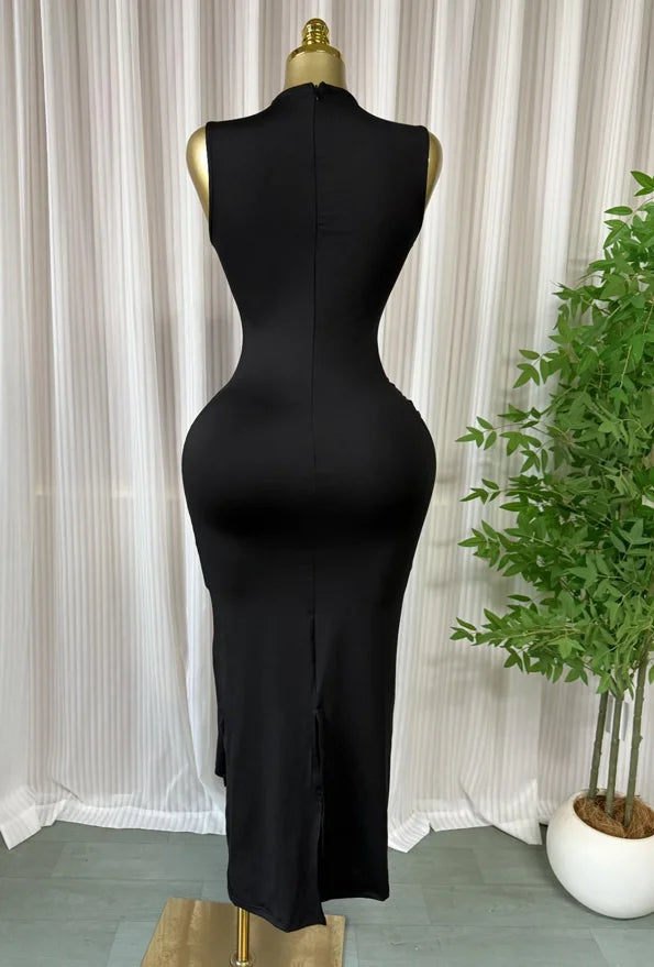 Luxurious Brocade Bodycon Dress For Elegant