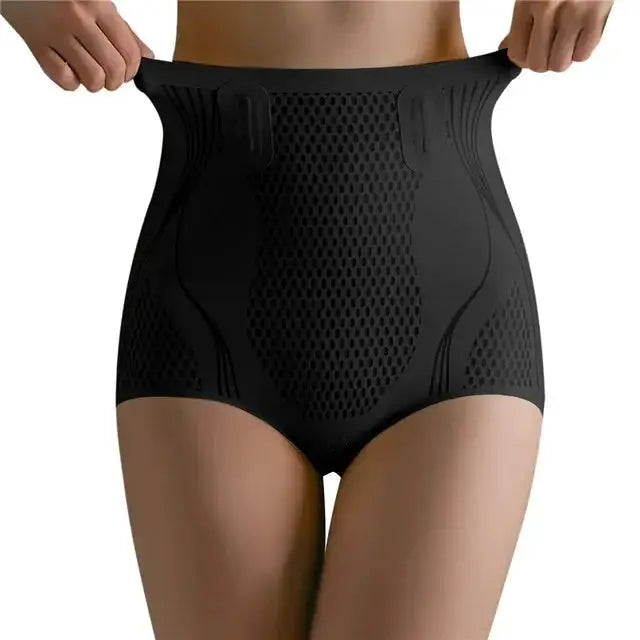 Ice Silk Lumbar Pad Ion Fiber Women Tummy Control Shapewear
