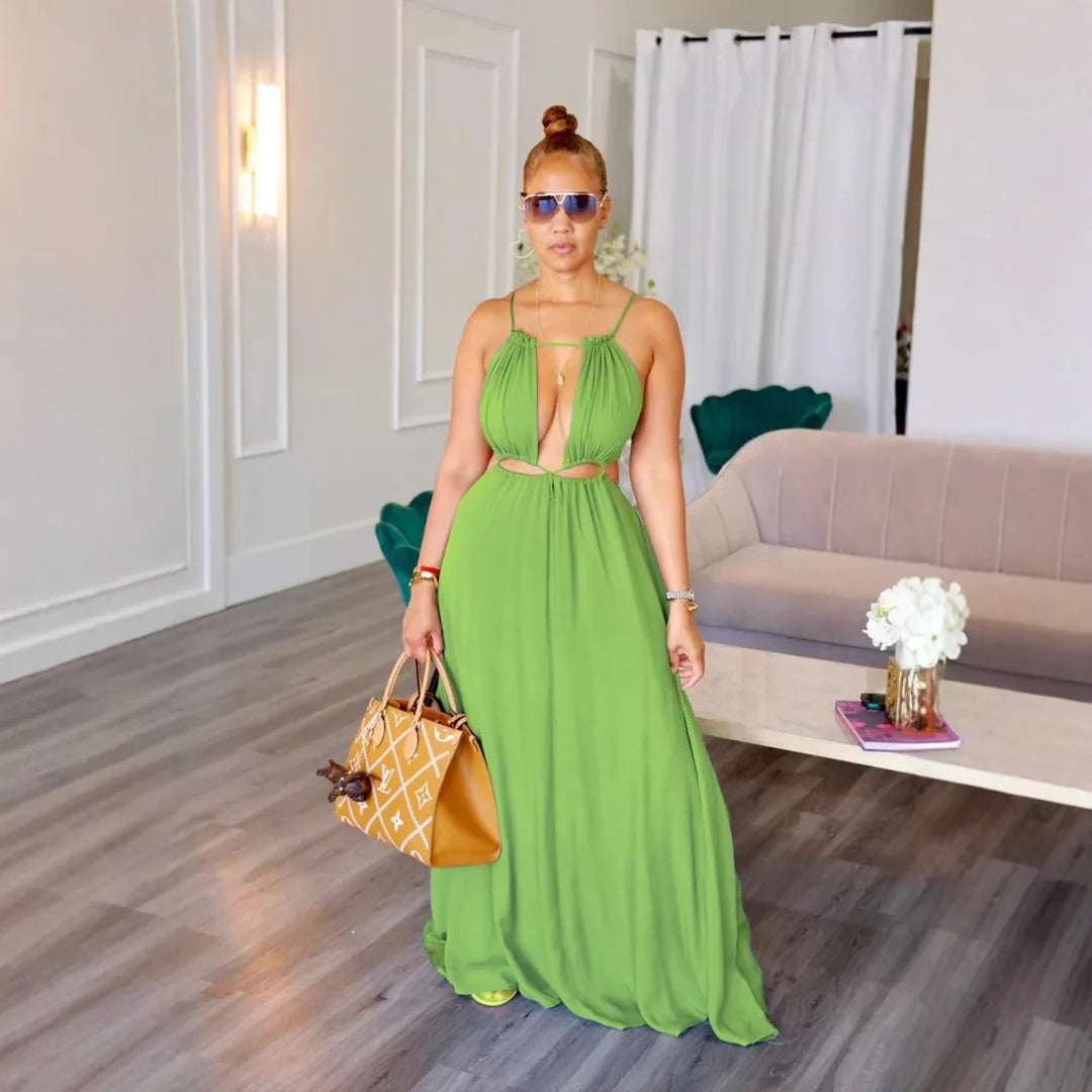 Elegant 2025 Summer Long Dress For Women Club