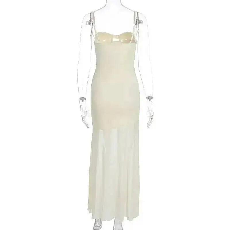 Elegant Backless Spaghetti Strap Party Dress