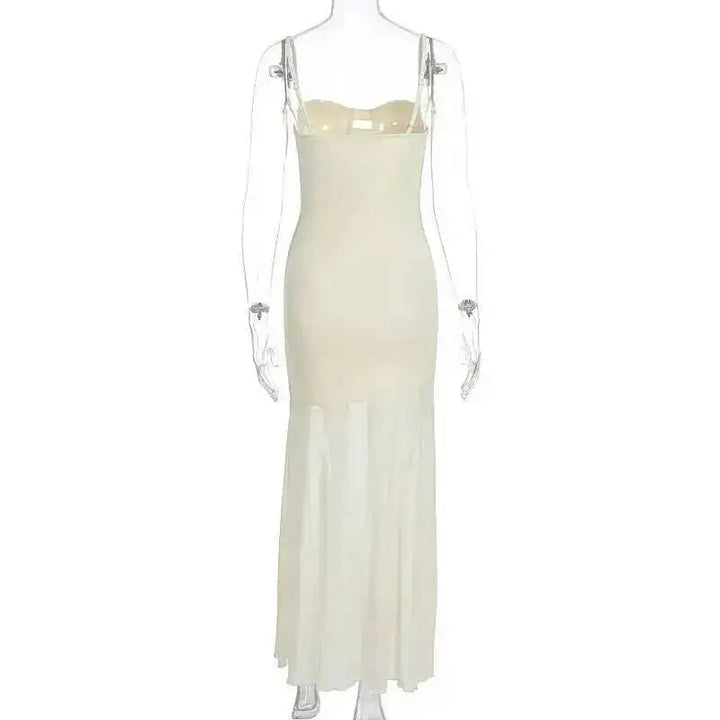 Elegant Backless Spaghetti Strap Party Dress