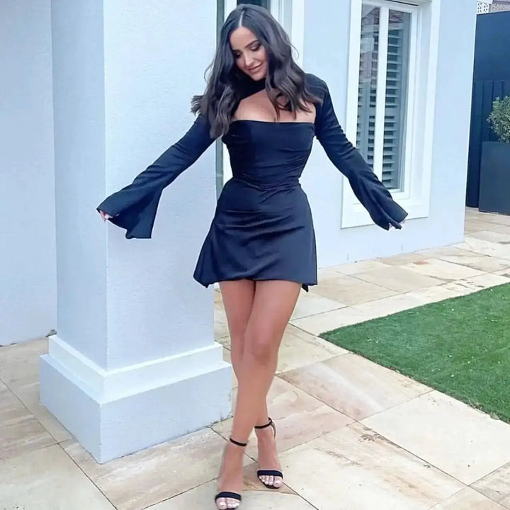 Elegant White Satin Bodycon Dress Summer Fashion Statement