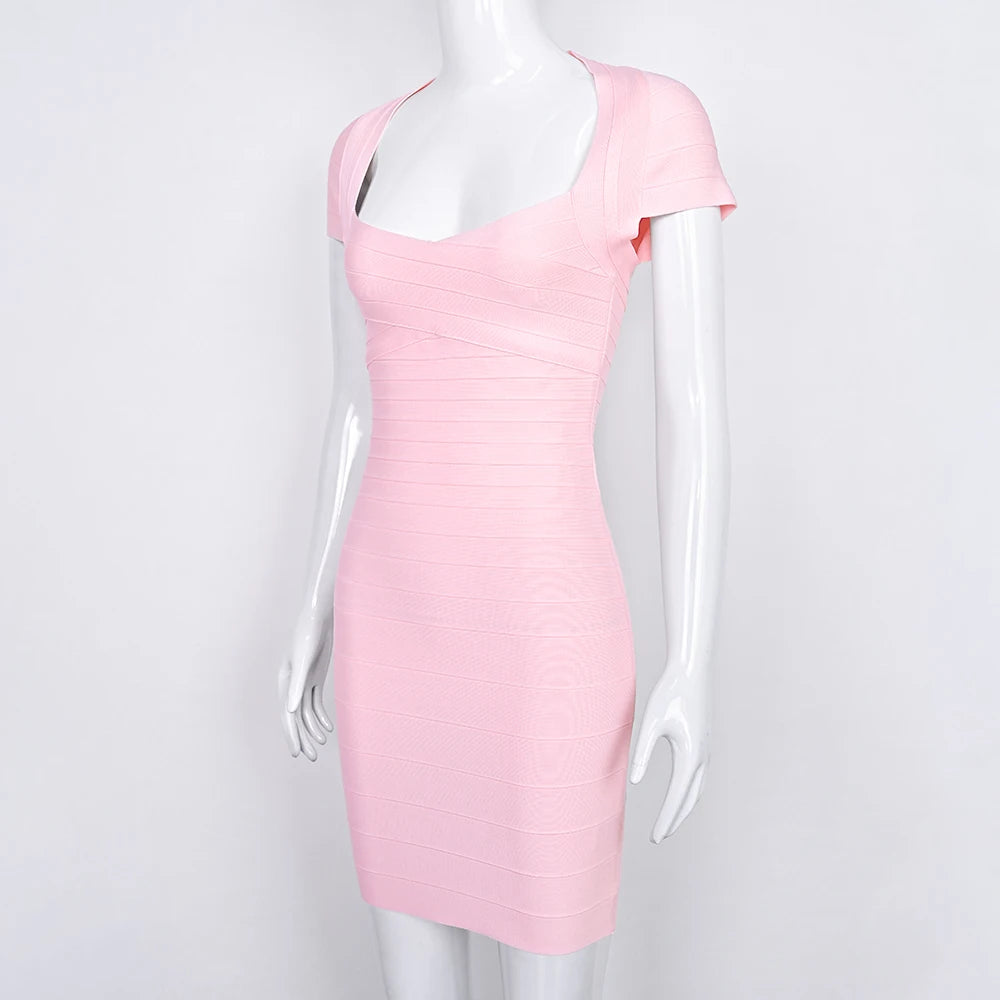 Beaukey Premium Stretch Bodycon Evening Mini Dress