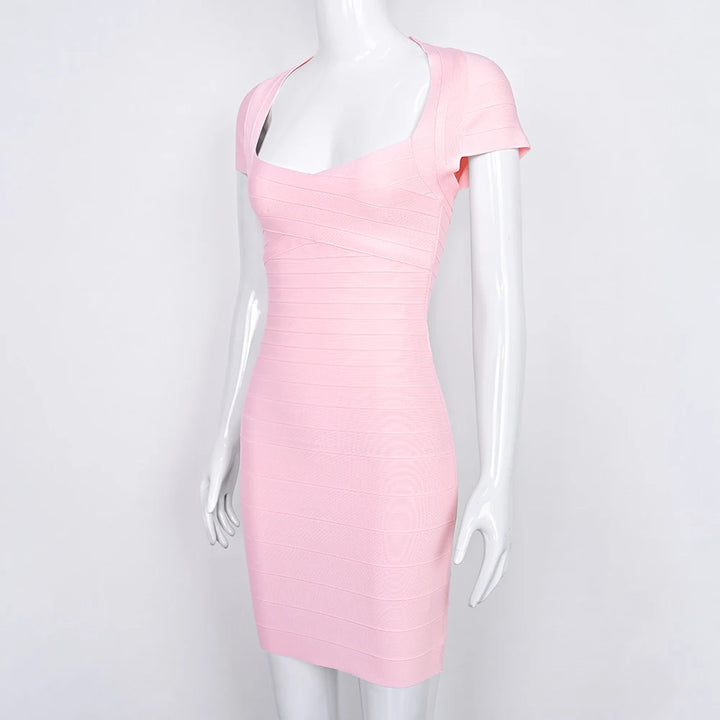 Beaukey Premium Stretch Bodycon Evening Mini Dress