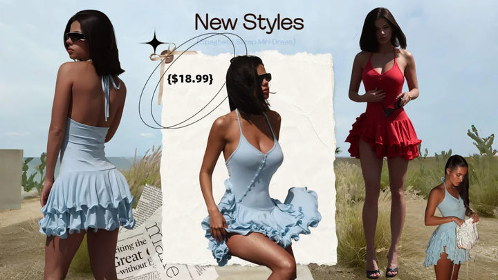 Absobe Signature Sculptured V Neck Mini Dress