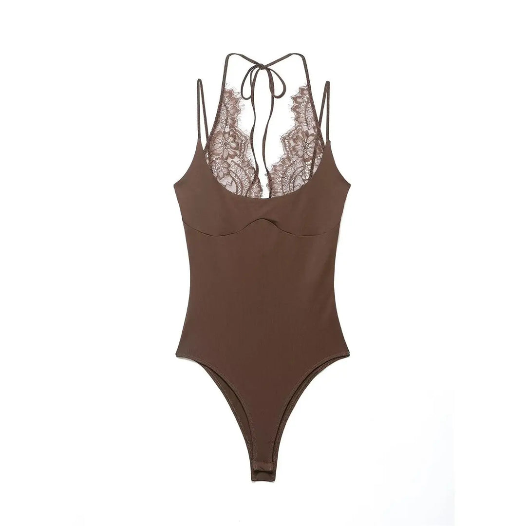 Sexy Slim Lace Bodysuit For Women Ch