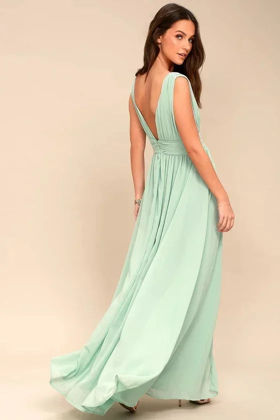 Exquisite Red Backless Maxi Dress For Elegant