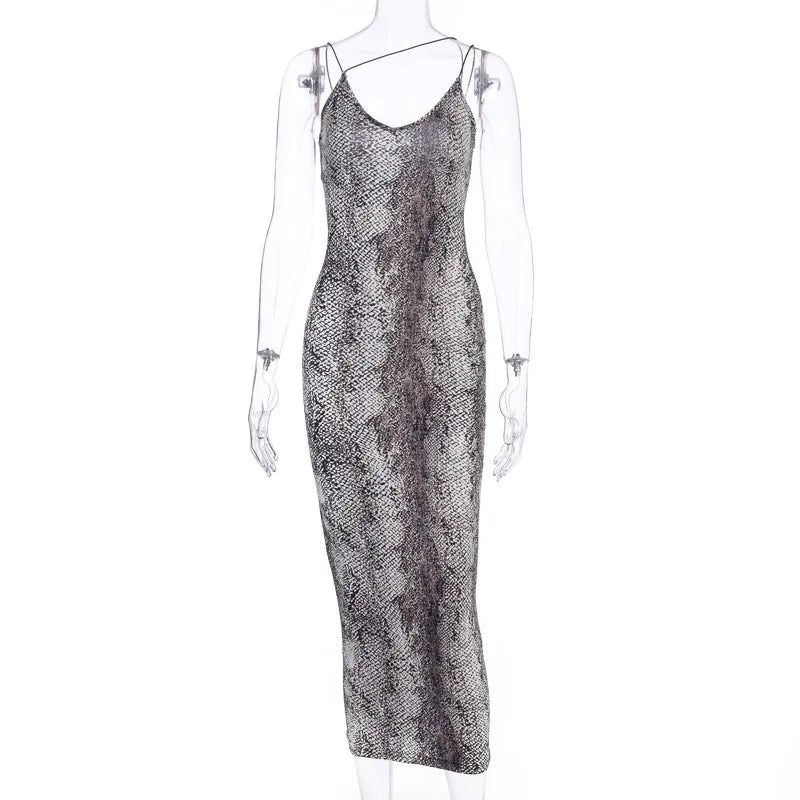 Stunning Leopard Print Bodycon Midi Dress For