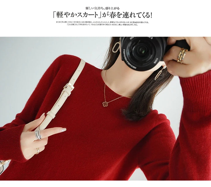 Exclusive Women 100 Pure Cashmere Crew Neck