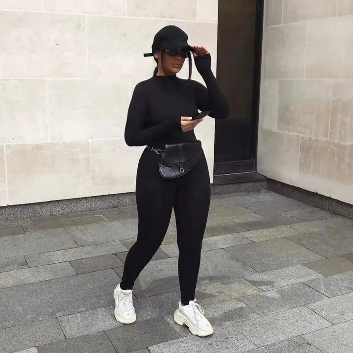 Spring Womens Chic Acrylic Jumpsuit Versatile Streetwear