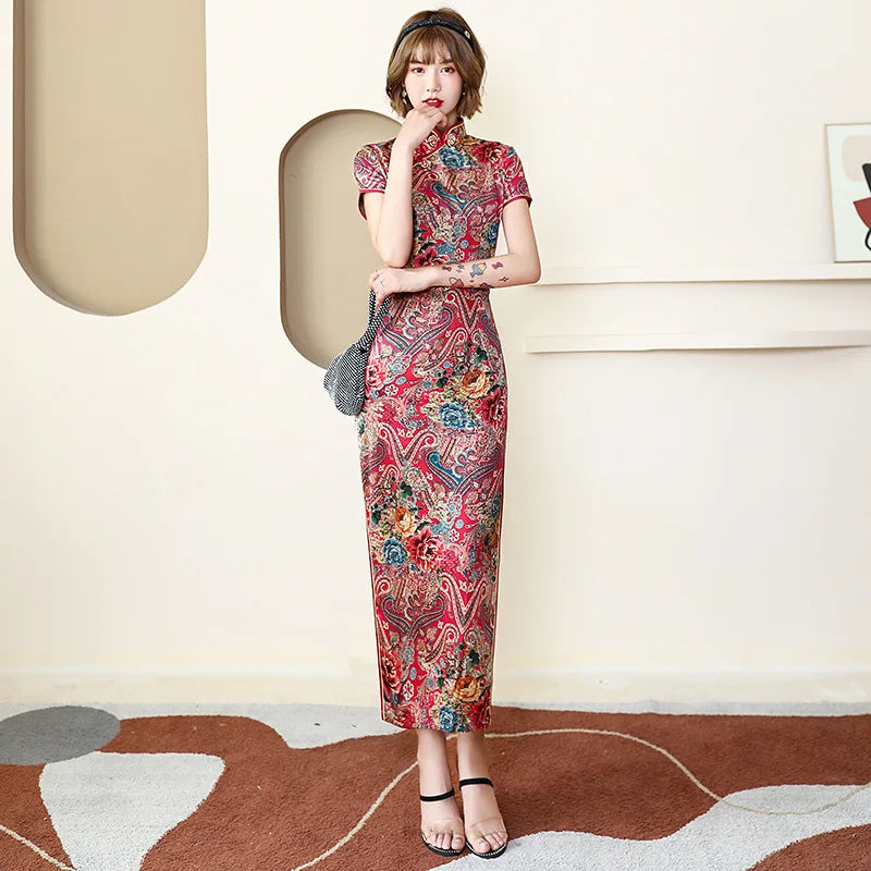 Elegant Vintage Chinese Cheongsam For Party