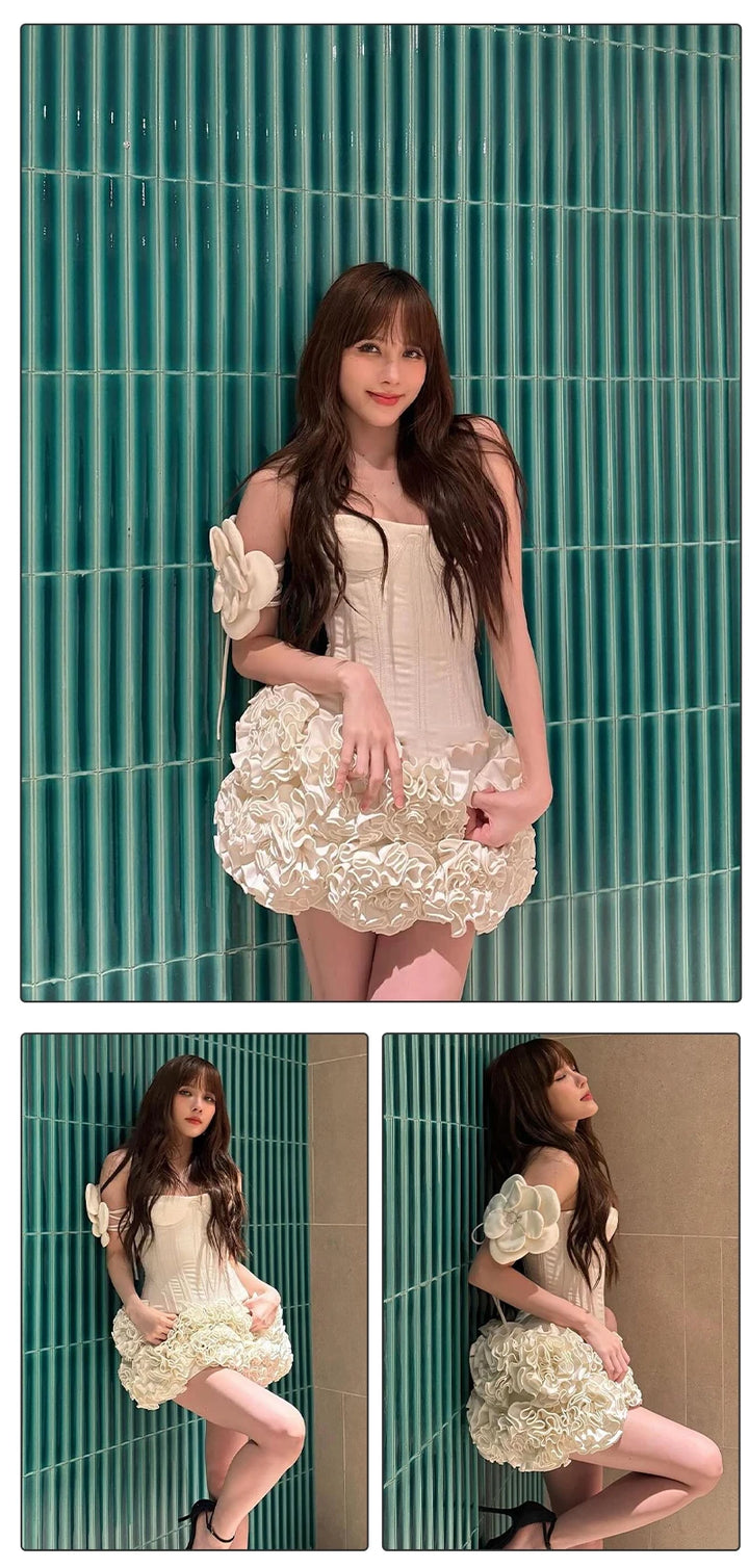 Vj Gochi Signature Red Holiday Cocktail Dress