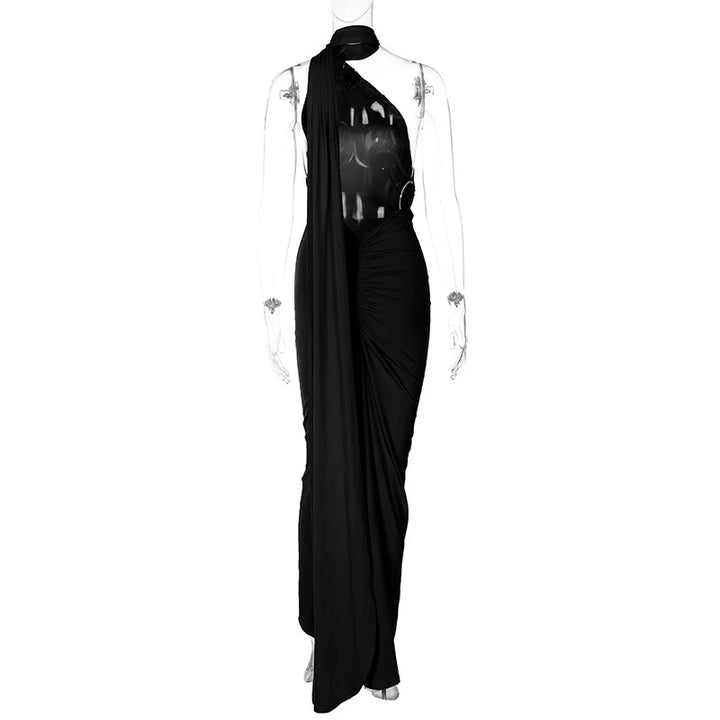 Todoblack Neon Y2K Signature Bodycon Maxi Dress