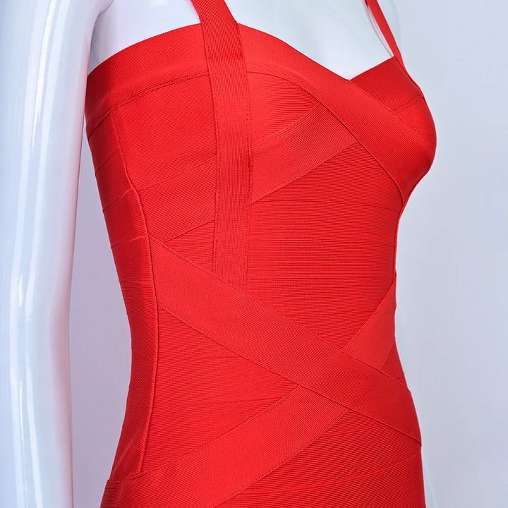 Beaukey Royal Blue Knit Bandage Dress Signature