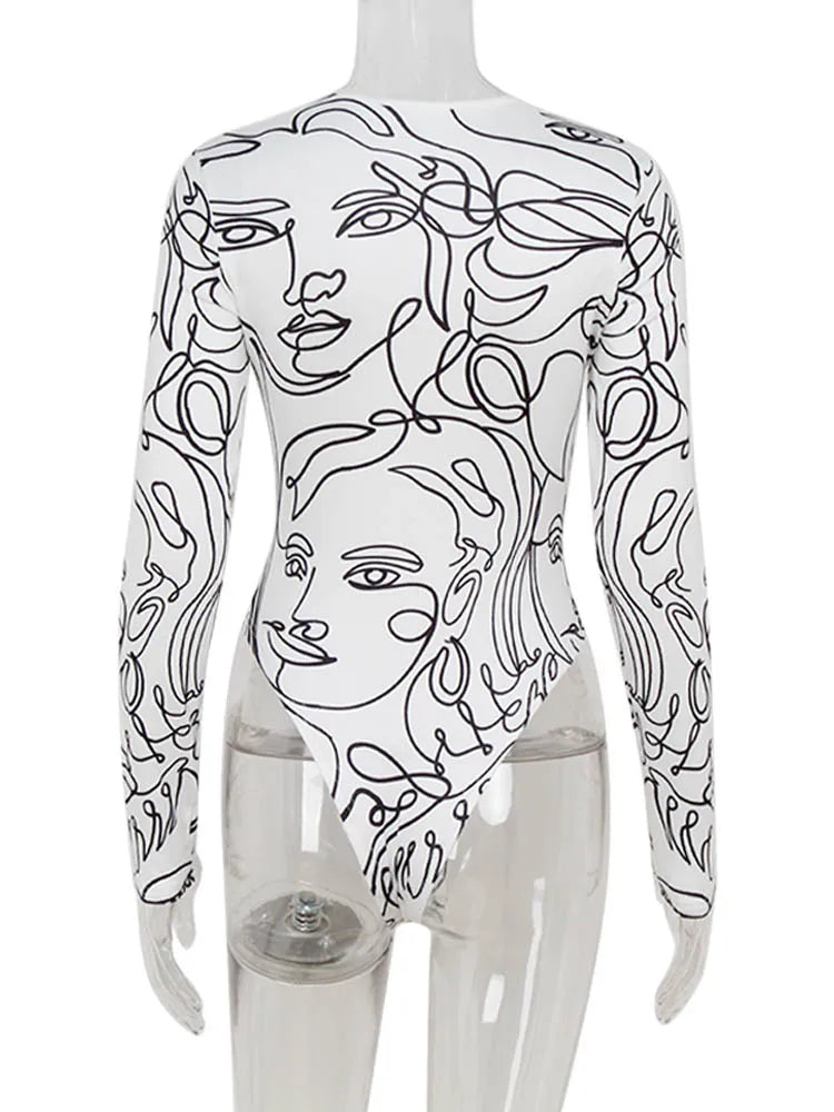 Premium Slim Fit White Bodysuit For Women