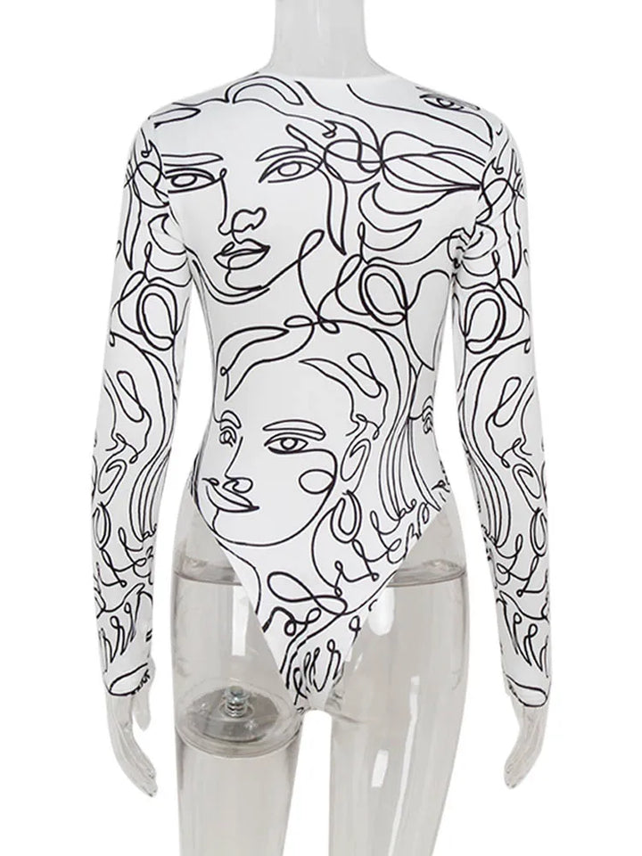 Premium Slim Fit White Bodysuit For Women