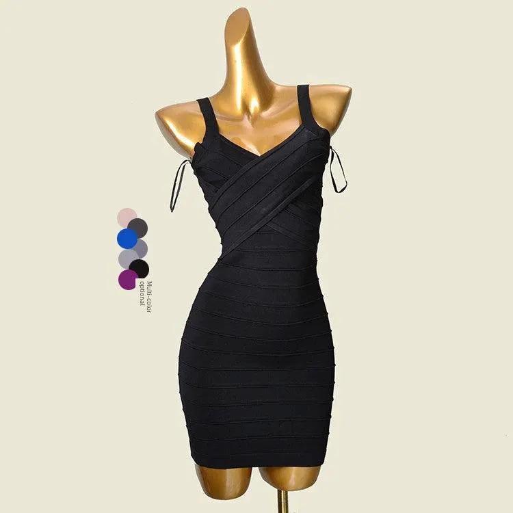 Bodycon Bandage Dress Sexy V Neck Knit Dress For Women