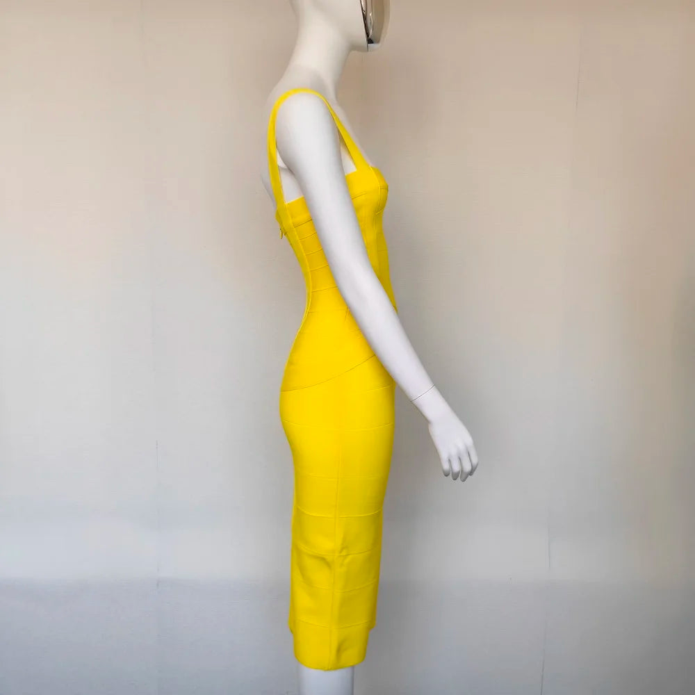 Beaukey Luxury Vintage Midi Bodycon Dress Limited